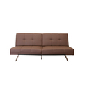 Ewing Brown Modern Futon / Sleeper Sofa Bed