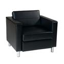 Pacific Faux Leather Arm Chair