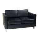 Pacific Faux Leather Loveseat