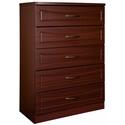 Pandora 5 Drawer Chest - Mahogany