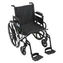 Viper Plus GT Wheelchair with Flip Back Adjustable Height Arms with Various Front Rigging