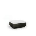 Textured Black Ottoman