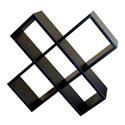 Crisscross Media Wall Storage - Red