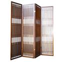 Walnut 4-Panel Room Divider