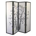 Bamboo 4-Panel Room Divider