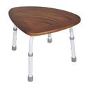 Adjustable Height Teak Bath Bench Stool