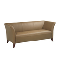Taupe Leather Sofa