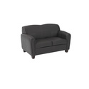 Pillar Faux Leather Love Seat