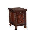 Hidden Treasures Chairside Table-Medium Wood Finish