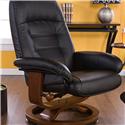 Leather Recliner and Ottoman