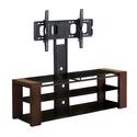 60 in. Cayenne TV Stand w/ Removable Mount - Dark Wood