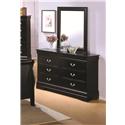 Thatcher Mirror & Dresser in Deep Black