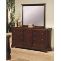 Kearny Dresser & Mirror in Deep Mahogany