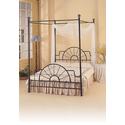 Wildon Home Casual Wrought Iron Sunburst Canopy Bed