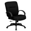HERCULES Series 400 lb. Capacity Big & Tall Black Fabric Office Chair with Arms and Extra WIDE Seat
