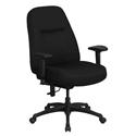 HERCULES Series 400 lb. Capacity High Back Big & Tall Black Fabric Office Chair with an Extra WIDE Seat
