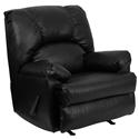 Contemporary Apache Leather Rocker Recliner