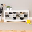 Shoe Storage Cubbie Bench
