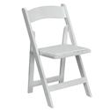 HERCULES Series Natural Wood Folding Chair with Vinyl Padded Seat