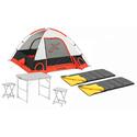 Torino 3, Table, Stools & Sleeping Bag Combo