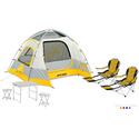 Vertex 4, Table, Stools, Sportline & Sleeping Bag Combo
