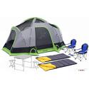Vista 6, Table, Stools, Sportline & Sleeping Bag Combo