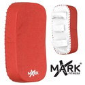 Red & White Curved Kick Mitt