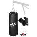 Black 75 lb. Classic Leather Heavy Bag Set
