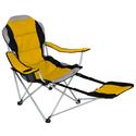 Sportline - Xl Quad-Fold Chair W/ Footrest - Yellow