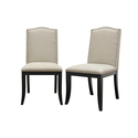 Baudette Beige Fabric Modern Dining Chair 