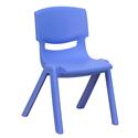 Plastic Stackable School Chair with 12'' Seat Height