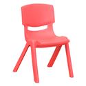 Plastic Stackable School Chair with 12'' Seat Height