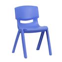 Plastic Stackable School Chair with 13.25'' Seat Height