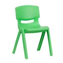 Plastic Stackable School Chair with 13.25'' Seat Height