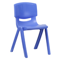 Plastic Stackable School Chair with 18'' Seat Height