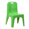 Plastic Stackable School Chair with Carrying Handle and 11'' Seat Height