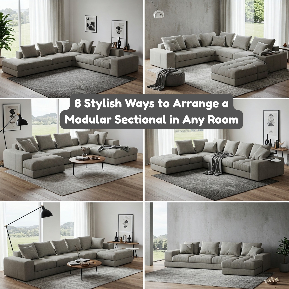 8 Stylish Ways to Arrange a Modular Sectional in Any Room