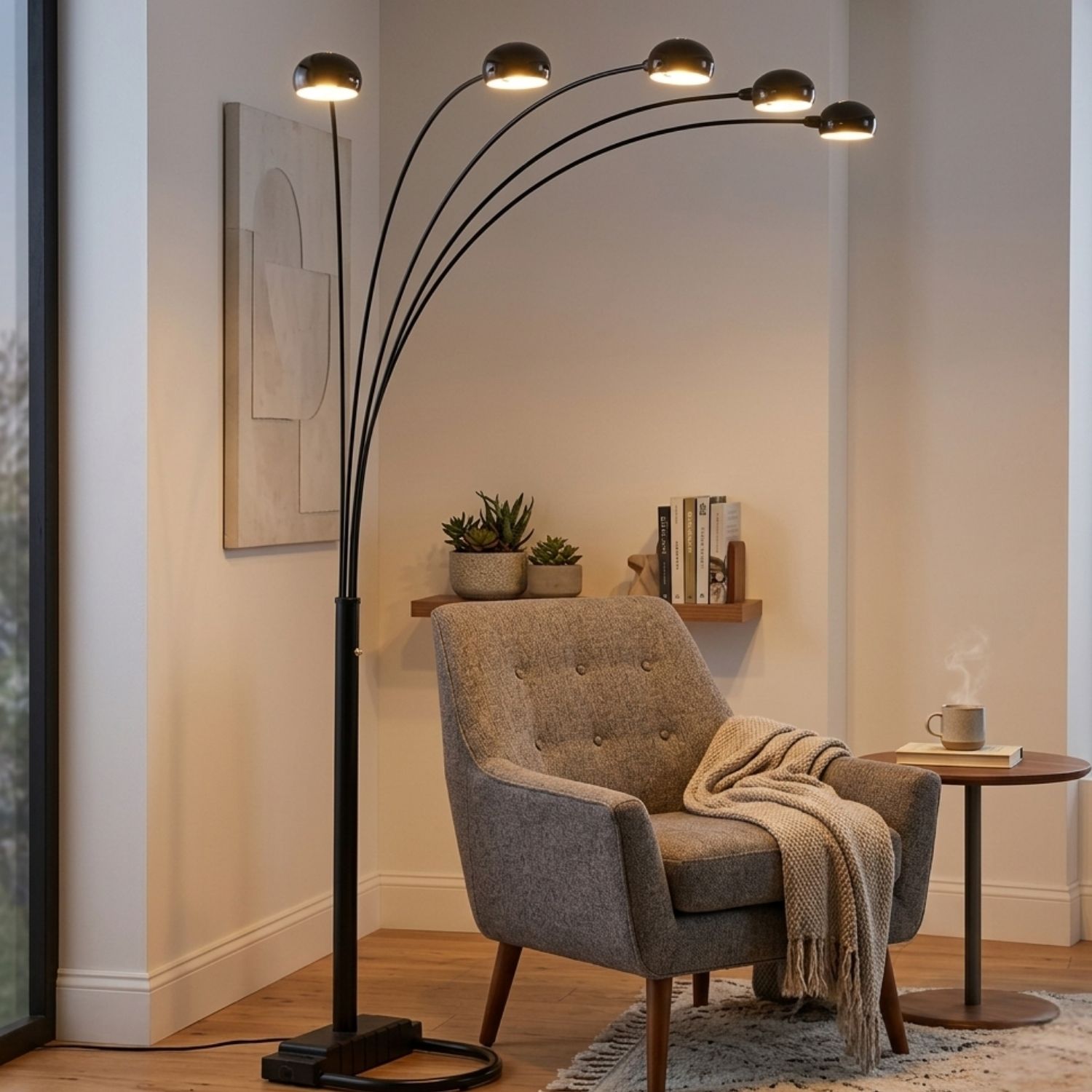 Adjustable Arc Floor Lamp
