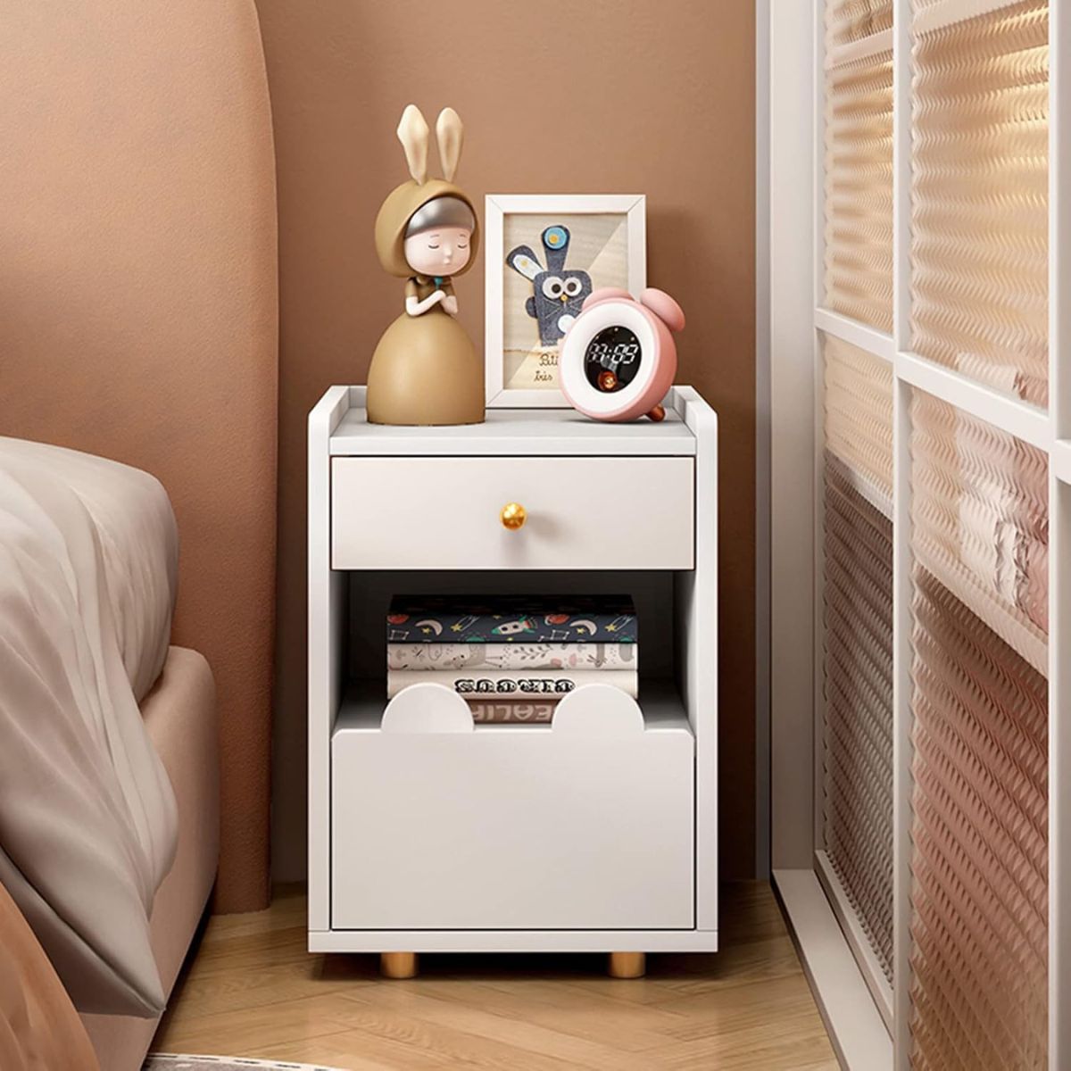 nightstand organization