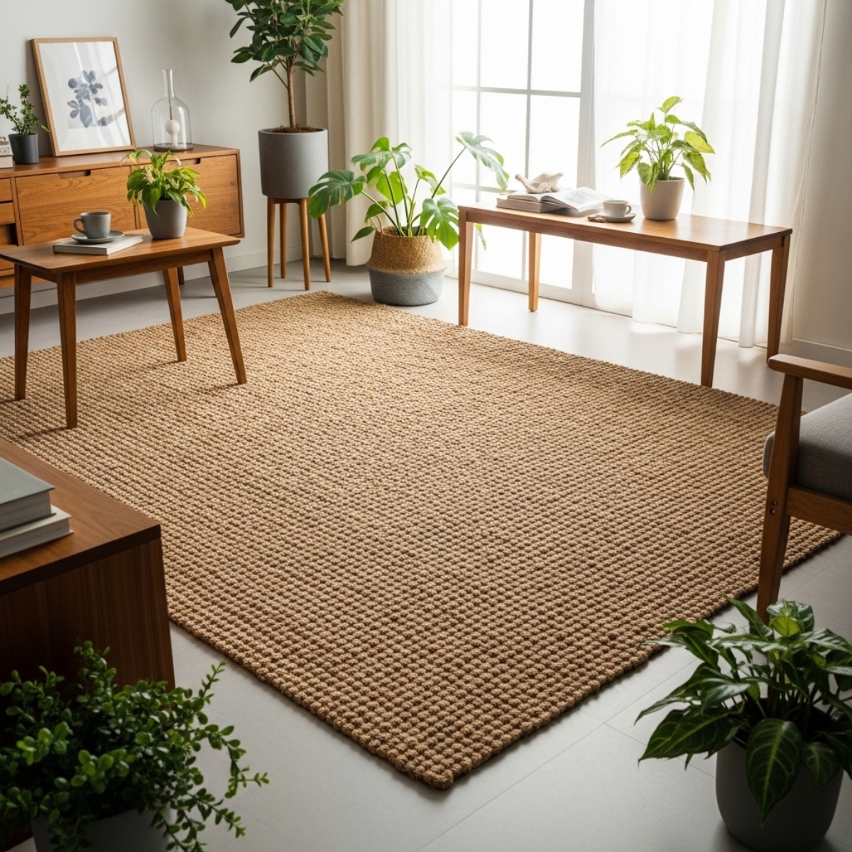 Elegant living room rug 2026