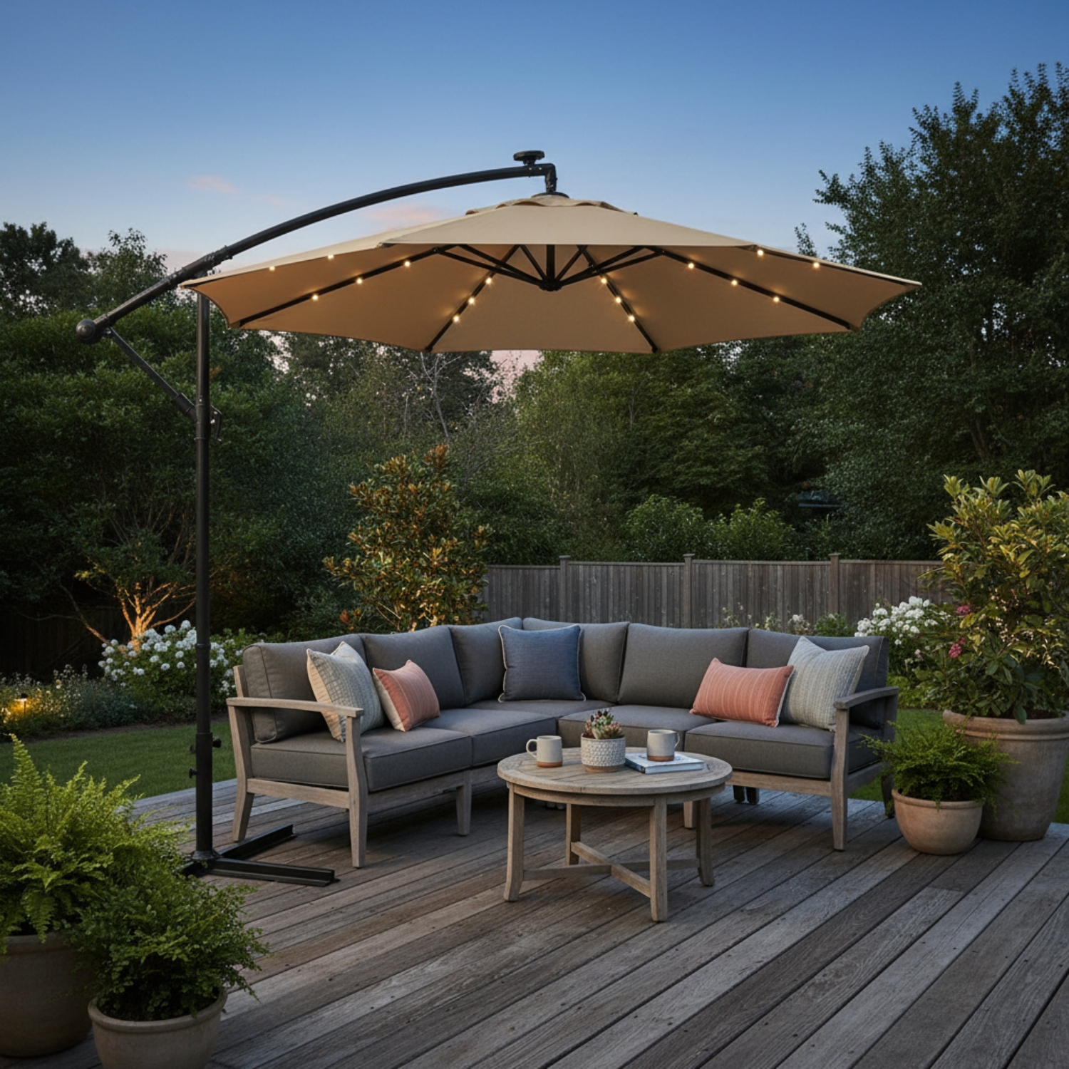 Modern Cantilever Patio Umbrella