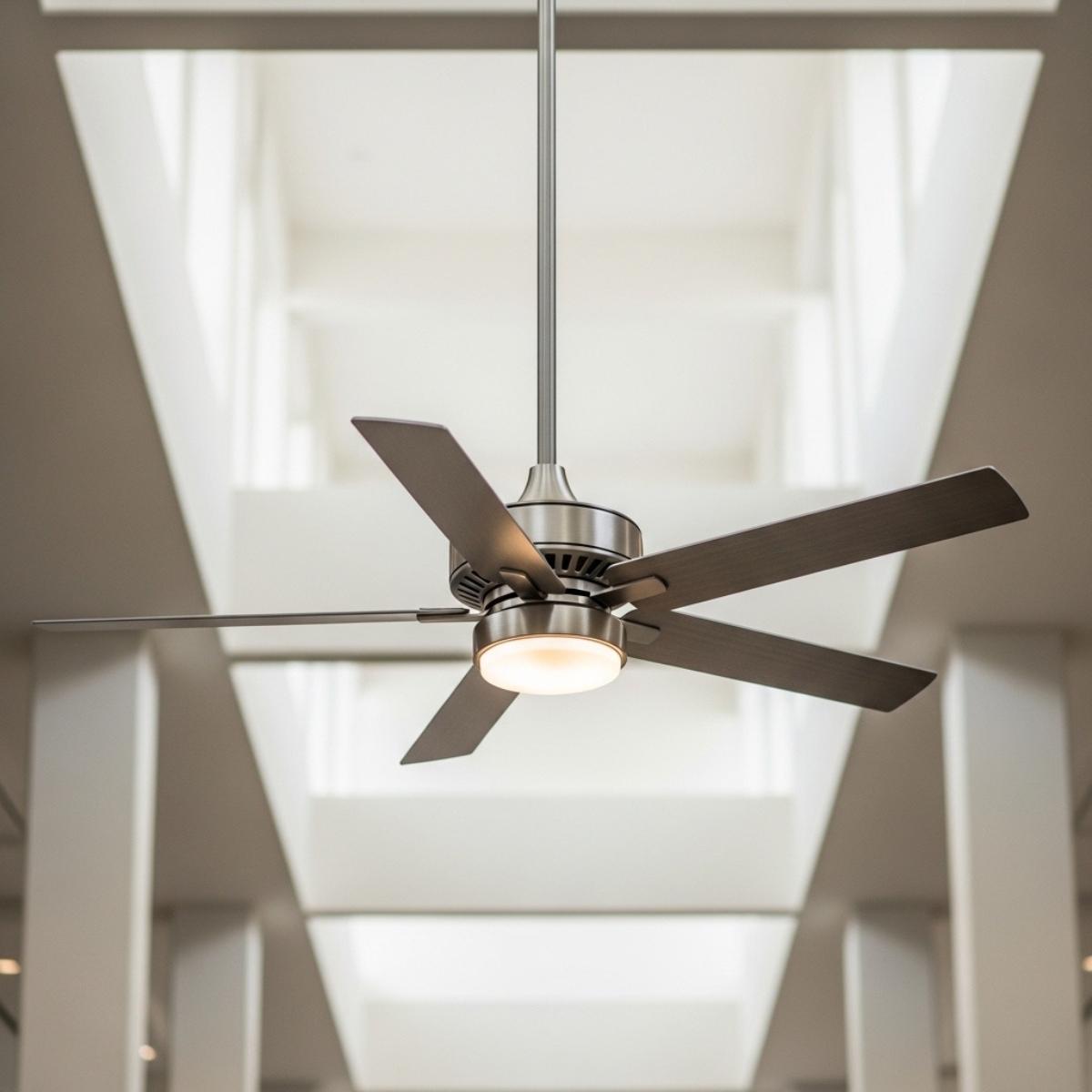 Close-up of ceiling fan blades