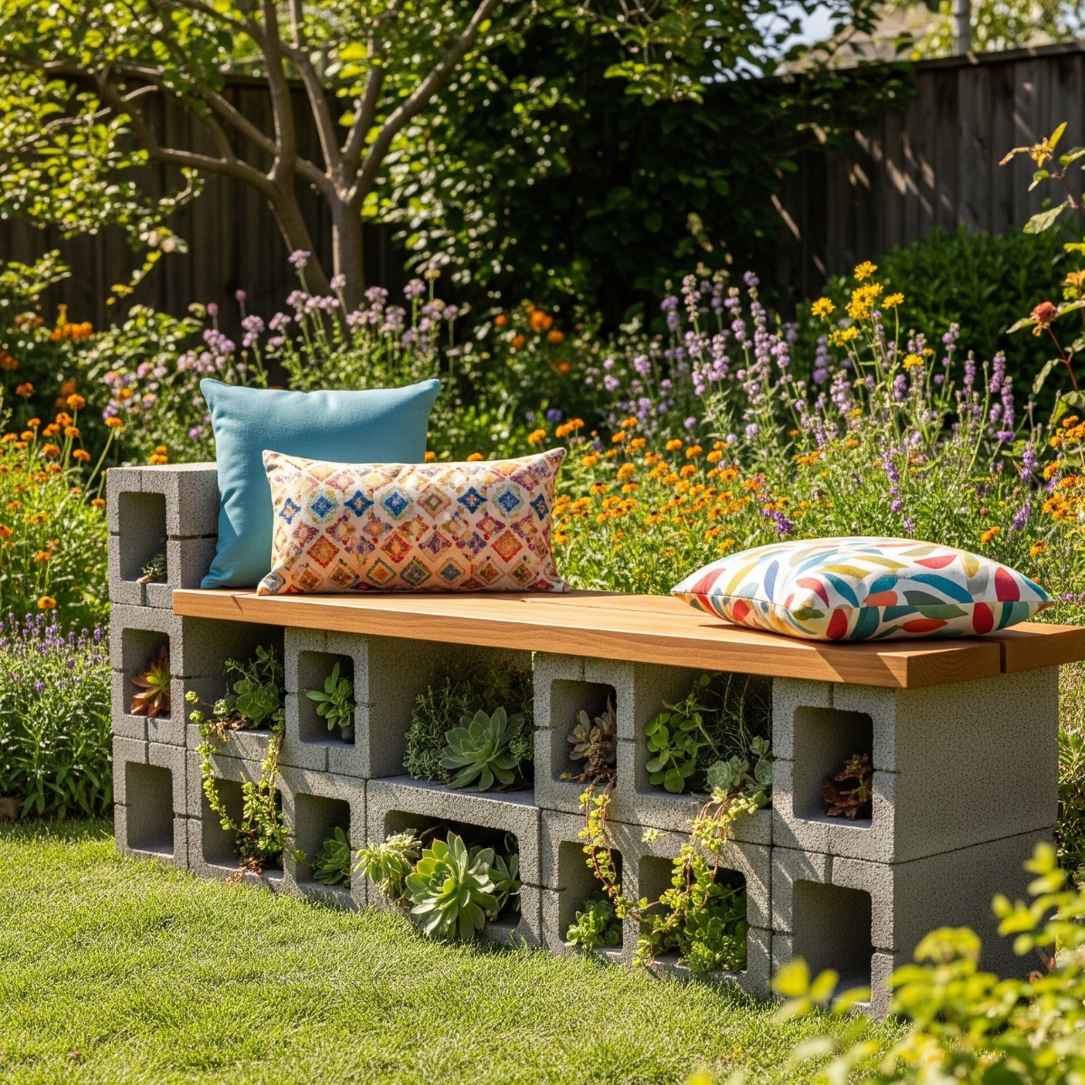 garden bench with storage