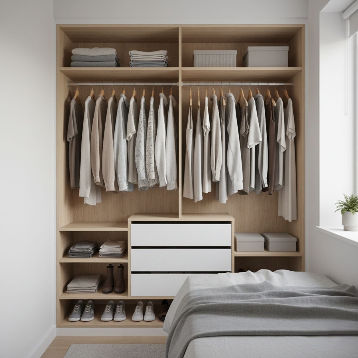 Closet System Layouts for Small Bedrooms