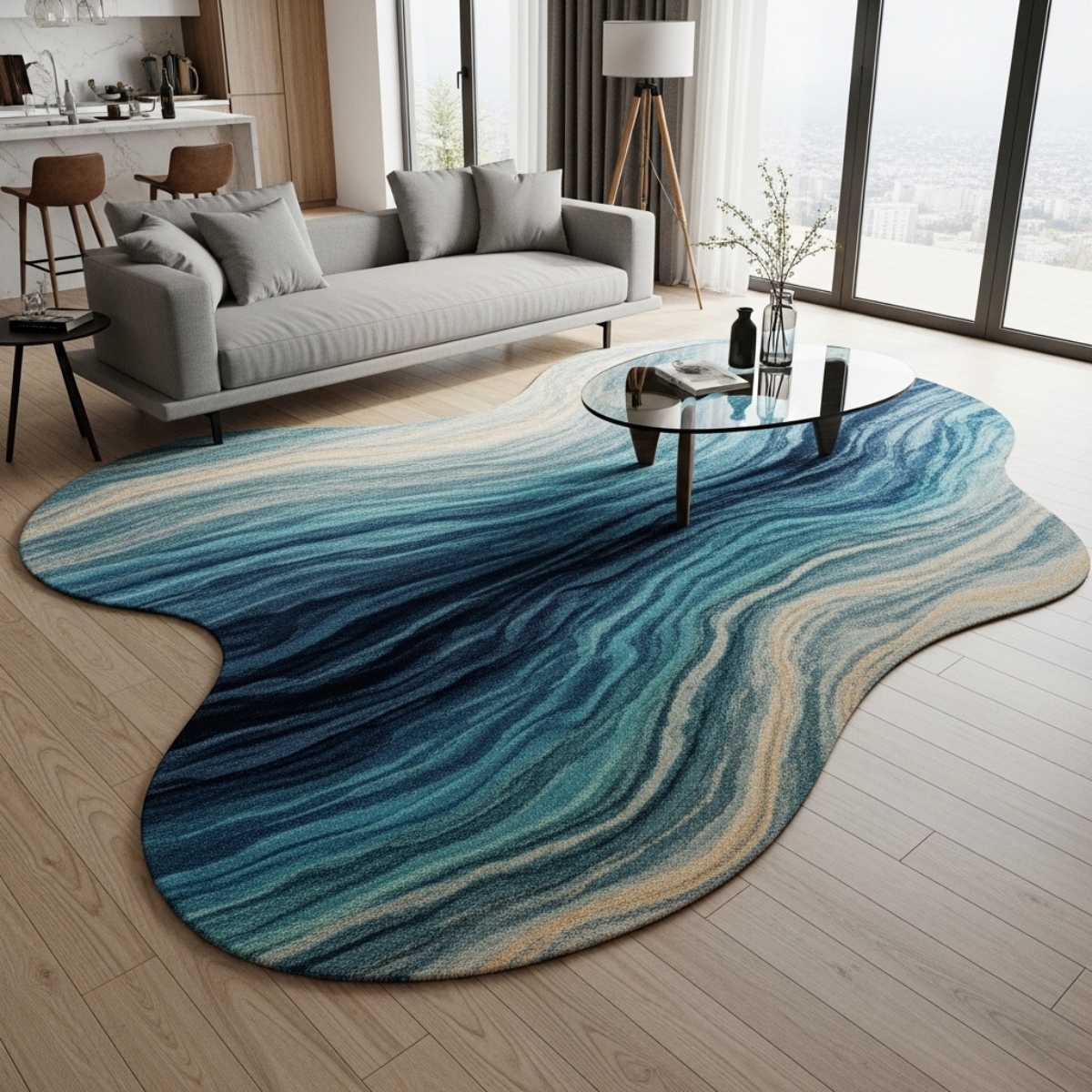 Elegant brown rug classic look 2026