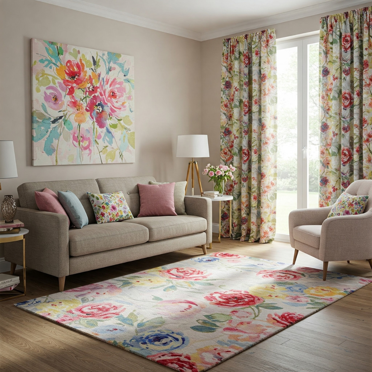 How to Style Your Living Room with Floral Accents This Spring?