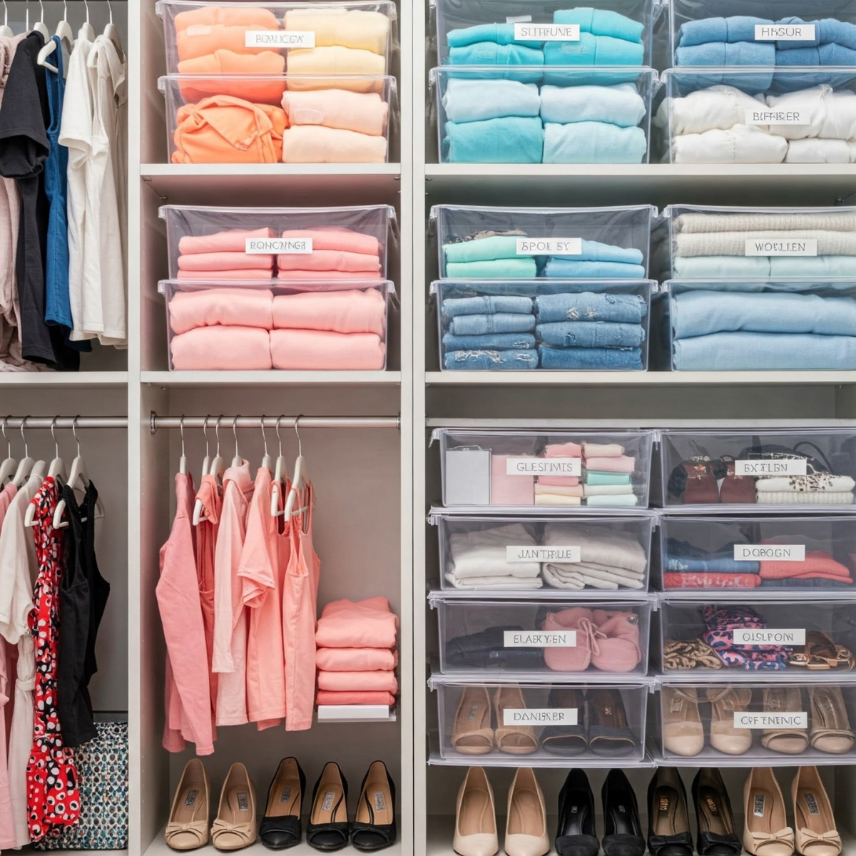 label and organize your closet