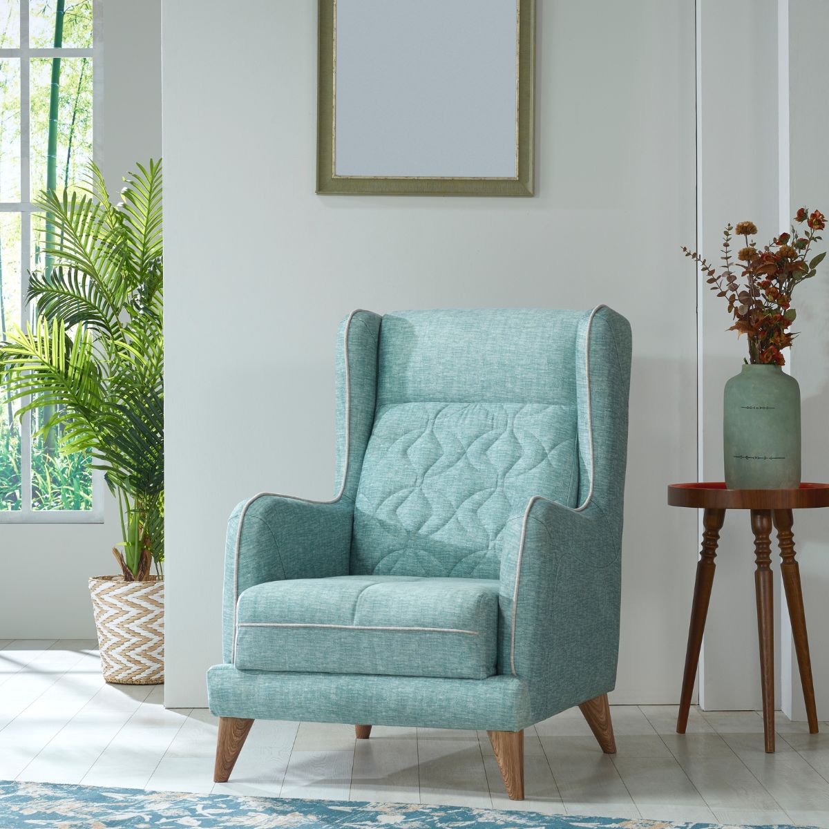 Mixing furniture styles living room