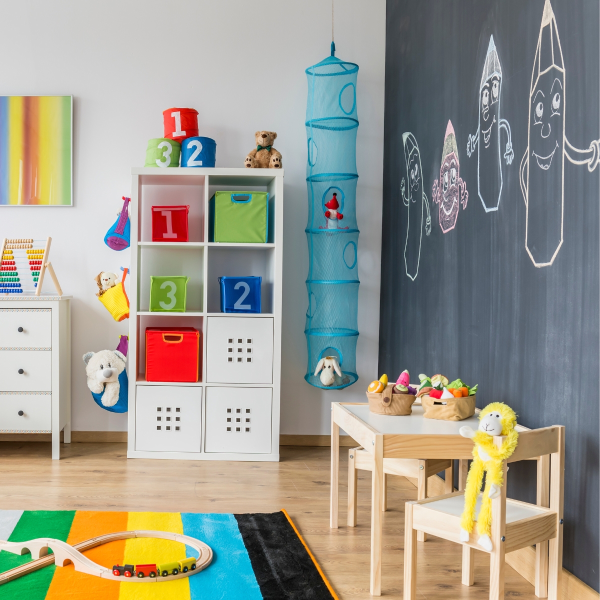 nursery with functional layout