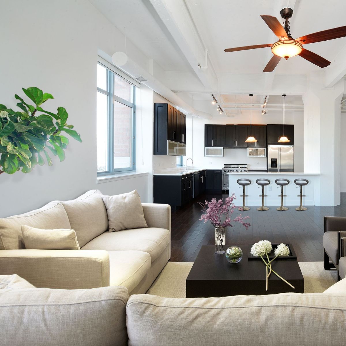 FURNITURE IDEAS FOR AN OPEN CONCEPT LIVING ROOM